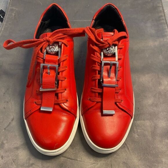 Versace red sneakers, size 8